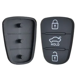 Replacement Rubber 3 Button Pad For Kia Soul Venga Picanto Rio Sorento Ceed Sportage For Hyundai i20 i30 Remote Key Fob Shell