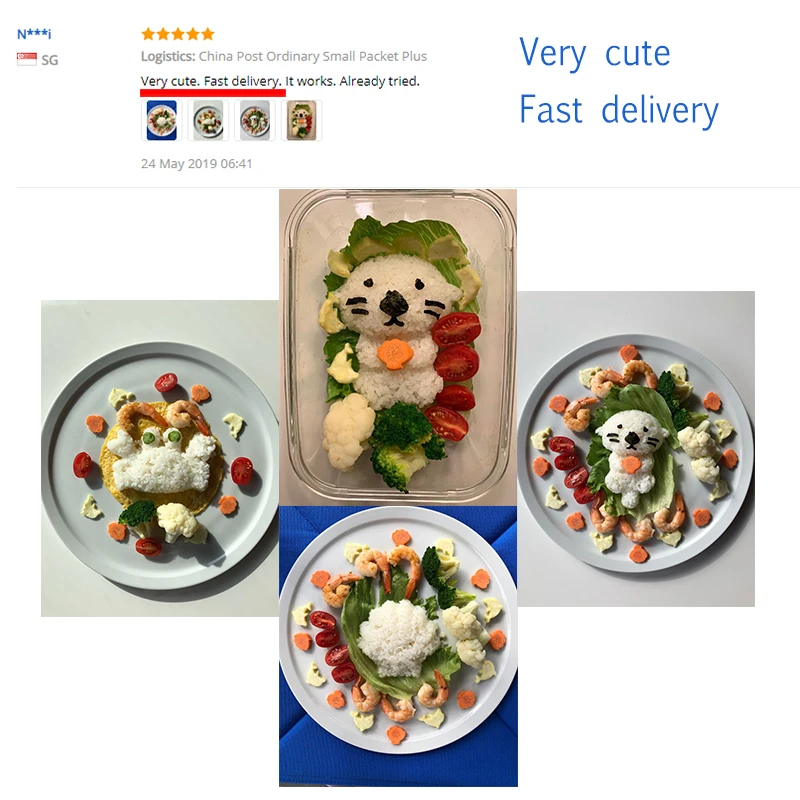 Sushi Maker Set Kawaii Onigiri Rice Shape Mold DIY Cute Japanese Food Gadgets Sushi Making Tools Bento Decoration Accessories