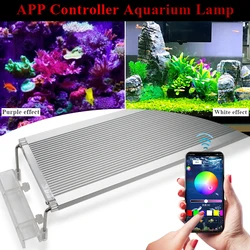 30-80CM RGB SMD 5050 Aquarium LED Lighting Extendable Bracket Clip On Marine Led Light For Fish Tank Lamp For Aquarium LED Light