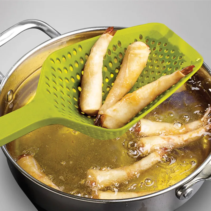 

Scoop colander Drain Vegies Scoop Basket vegetable water strainer cooking utensil