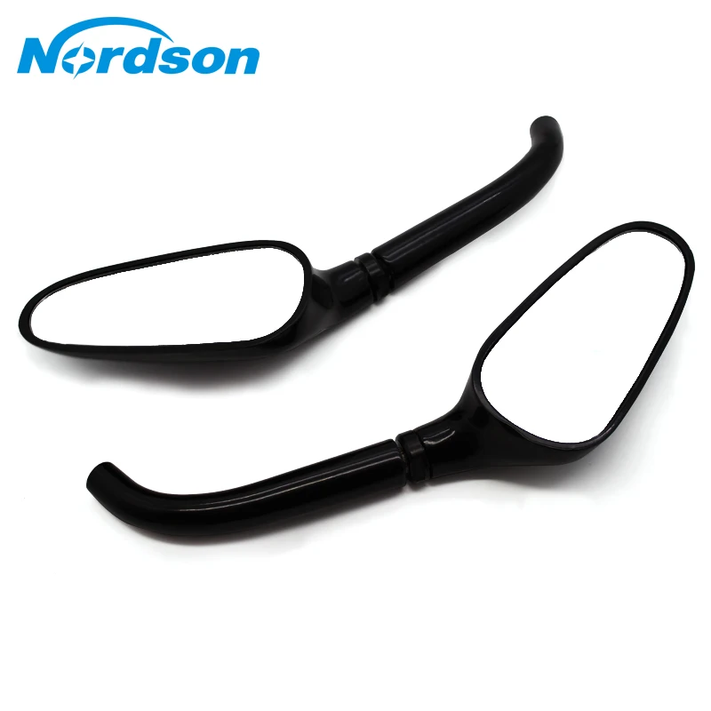 Nordson Black Motorcycle Mirror For Honda Harley Davidson Road King Classic Yamaha V-Star Vstar V Star