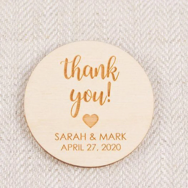 Custom Save The Date - Wooden Wedding Favors for Guests , Unique Personalized Wedding Favors,Rustic Wedding Thank You Magnets