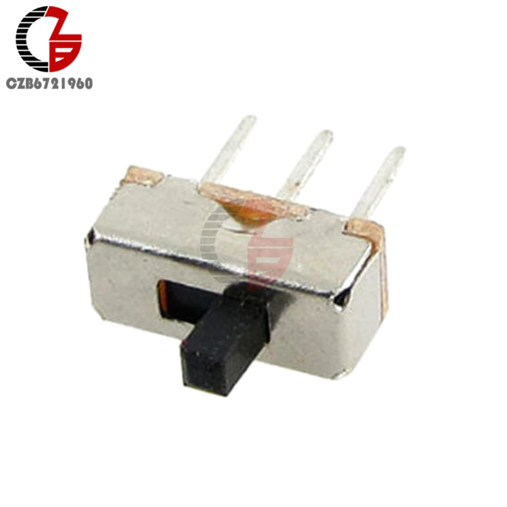 20Pcs SS12D00G3 Toggle Switch 2 Position SPDT 1P2T 3 Pin PCB Panel Mini Vertical Slide Switch Mini Power Switch for Audio Light