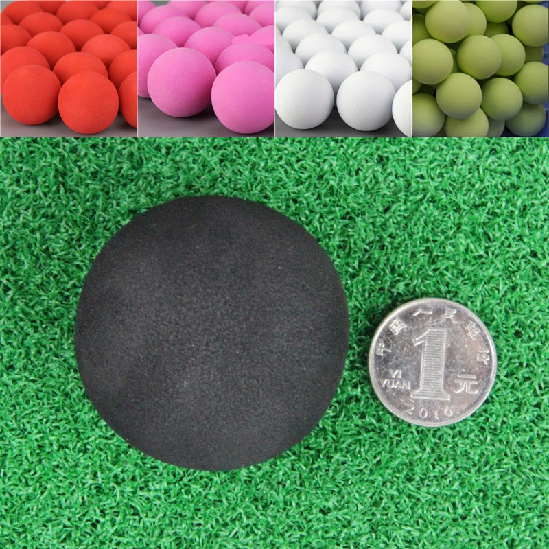 Pelotas monocromáticas suaves de espuma EVA para practicar Golf, pelota de Golf para entrenamiento, Color sólido, 50mm, 20 unidades