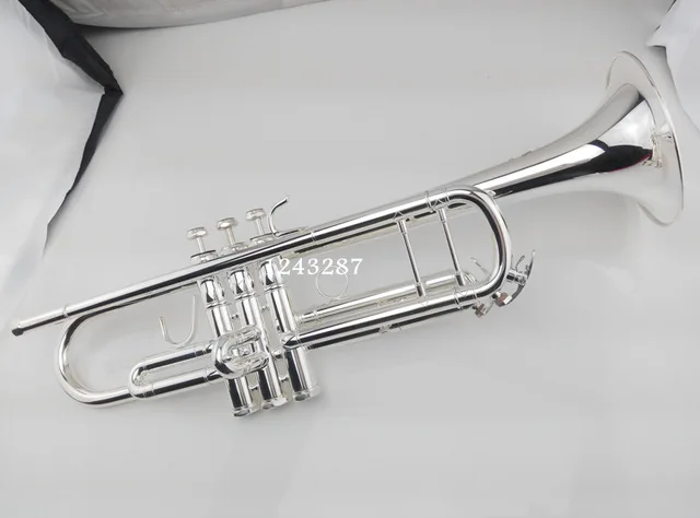 High quality promotion Bach trumpet Tom BB LT180S-43 double silver plated Professional shipping