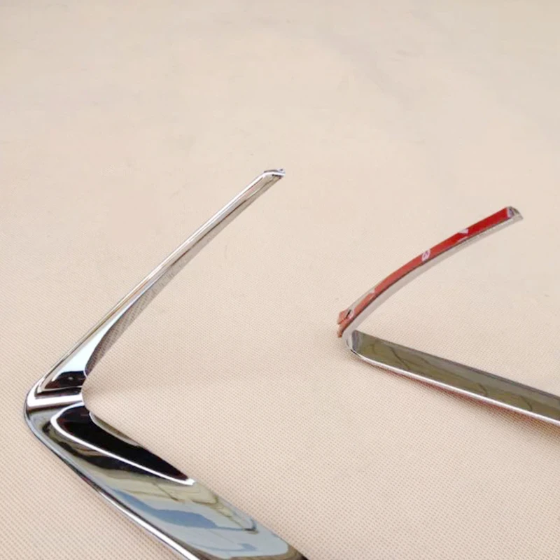 ABS Chrome For Subaru Forester 2013 2014 2015 2016 Car Headlamps Head Front Light Lamp Eyebrow Cover Trim accessories 2pcs