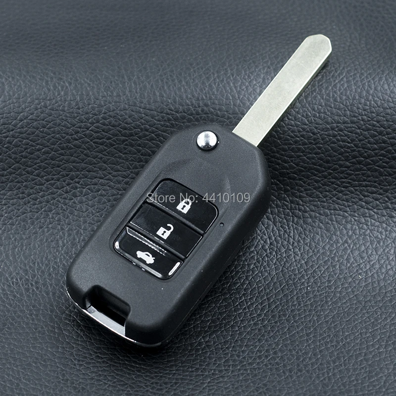 Folding Flip Remote Key Shell For Honda Civic City Fit XRV Vezel 3B Key Case Shell Replacement