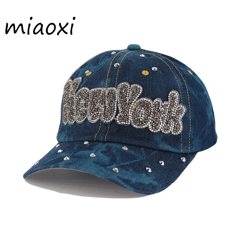 Miaoxi Brand New Adult Women Summer Baseball Cap For Men Adjustable New York Letter Unisex Hat Caps Cotton Bonnet Sale