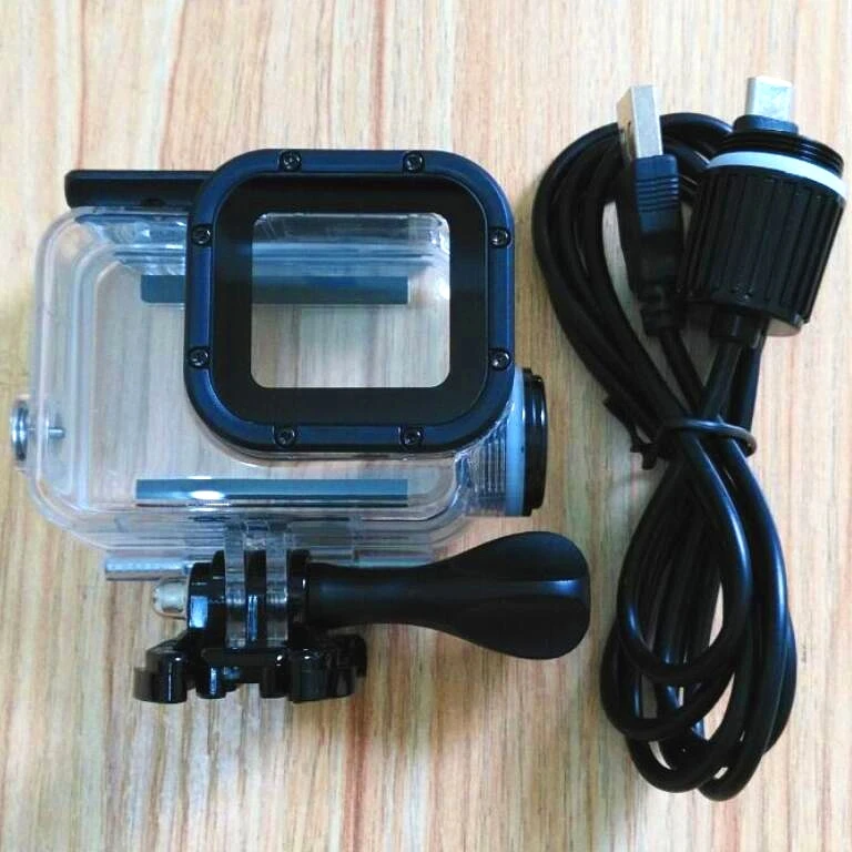 Sport Camera Accessories Chargering Waterproof Case For Gopro Hero 7 6 5 Black Charger Shell /Frame Housing+USB Cable Motocycle