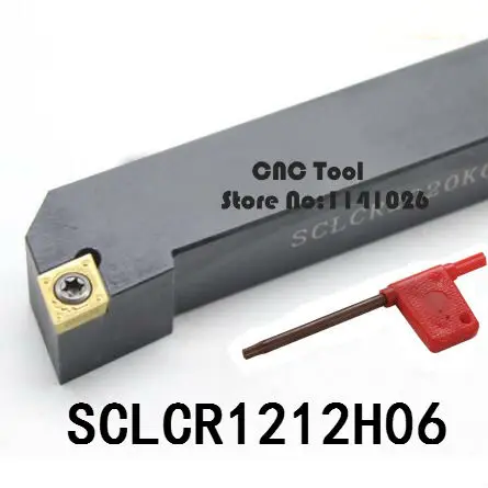مخرطة معدنية SCLCR1212H06/ SCLCL1212H06, آلة خراطة معدنية ، أدوات تحول CNC ، حامل أدوات تحول خارجي S-Type SCLCR/L