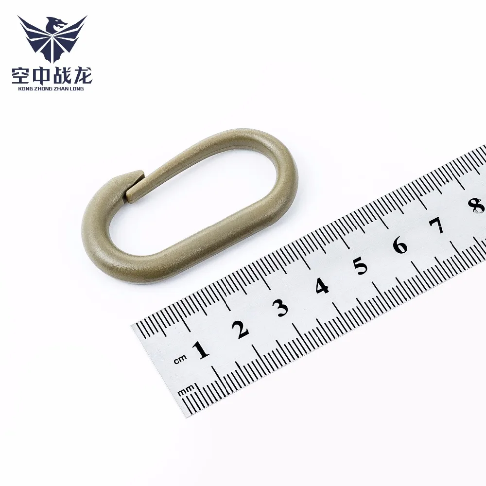 Outdoor multi-function plastic u-type buckle hanging hang buckle hook carabiner backpack hang buckle can be used with MOLLE syst