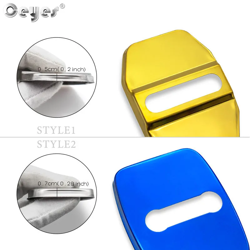 Ceyes Car Styling Auto Door Lock Cover Sticker Fit For Bmw M Mini F30 F10 E46 E90 E39 For Mercedes Benz Amg For Fiat Accessories