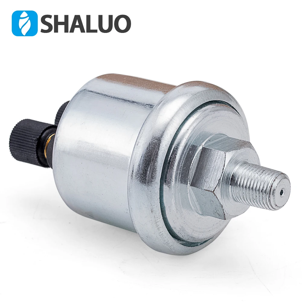 Universal VDO Oil Pressure Sensor 0 to 10 Bars 1/8NPT 10mm Diesel Generator Parts Stainless Crew Plug Alarm Pressure sensor