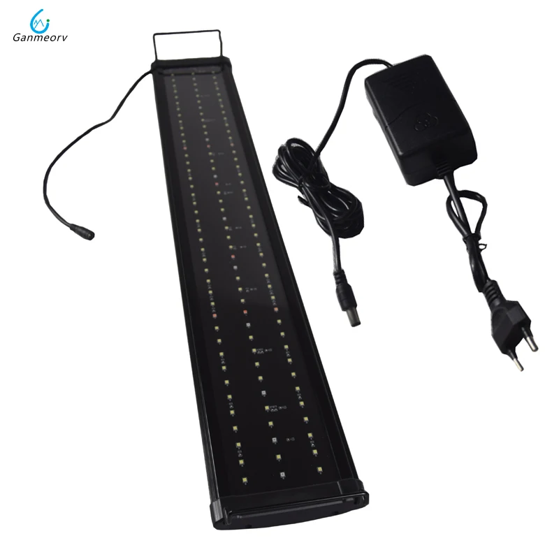 Aquarium LED Lighting 90-110cm Fish Tank Light Lamp With Extendable Brackets 5 colors LEDs Fits for Aquarium