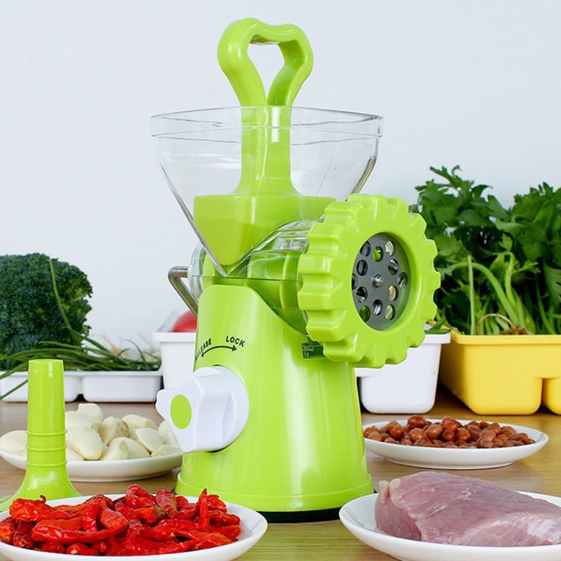 

Multi-functional Manual Vegetable Grinder Food Masher Chopper Sausage Stuffer Beef Meat Mincer Kitchen Tool Processors