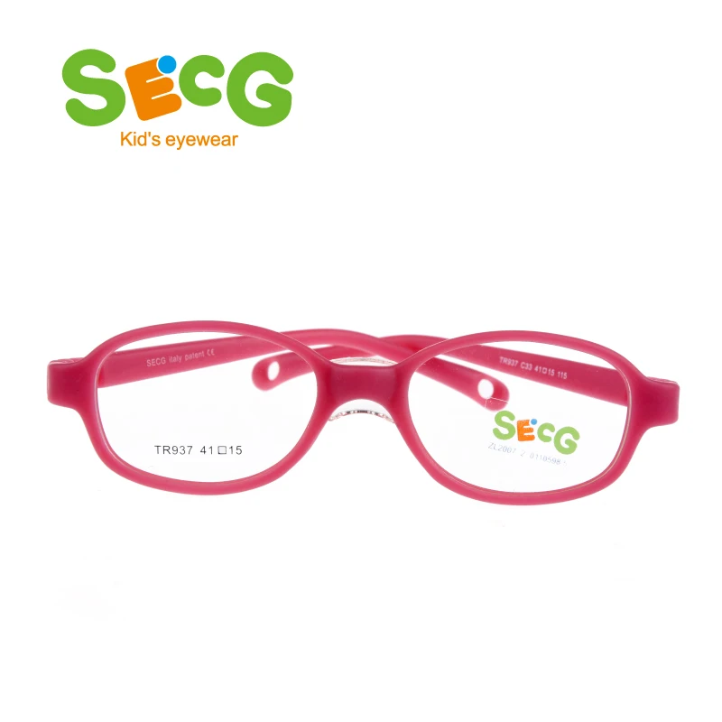 SECG Children Frame Flexible Soft Comfortable Nose Pads Kids Optical Glasses Frame Hyperopia Myopia Silicone Gafas Prescription