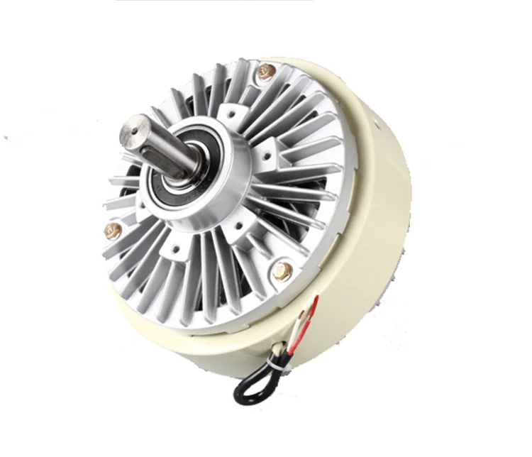 Freno de un solo eje, embrague de polvo magnético de 2,5 kg, controlador de tensión de 24V, freno de motor de polvo magnético de doble eje único