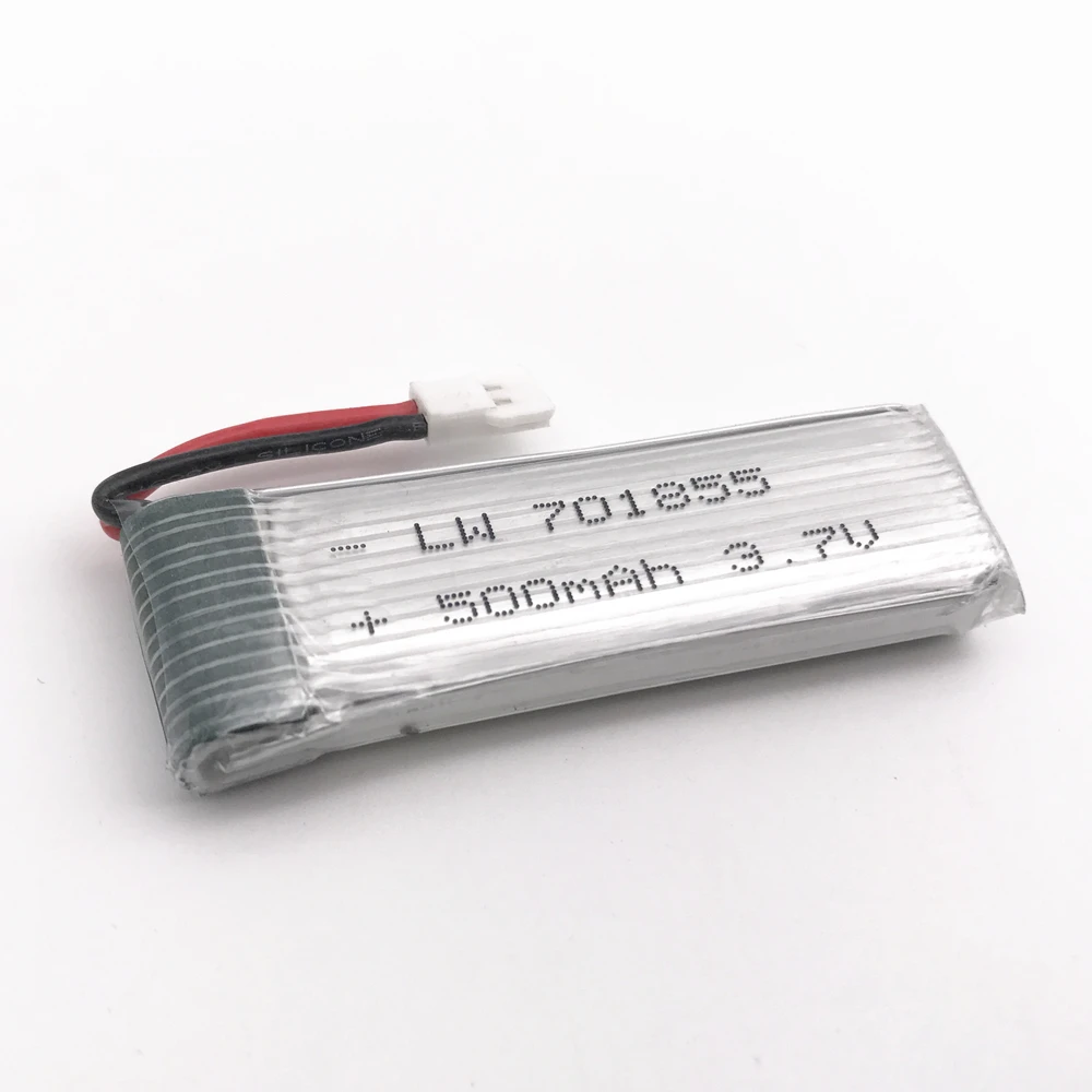 3.7v 500mAh 701855 Lipo Battery for Eachine E50 E50S T37 H37 ELFIE Drone RC Helicopter Li-Battery+5in1 Charger Set