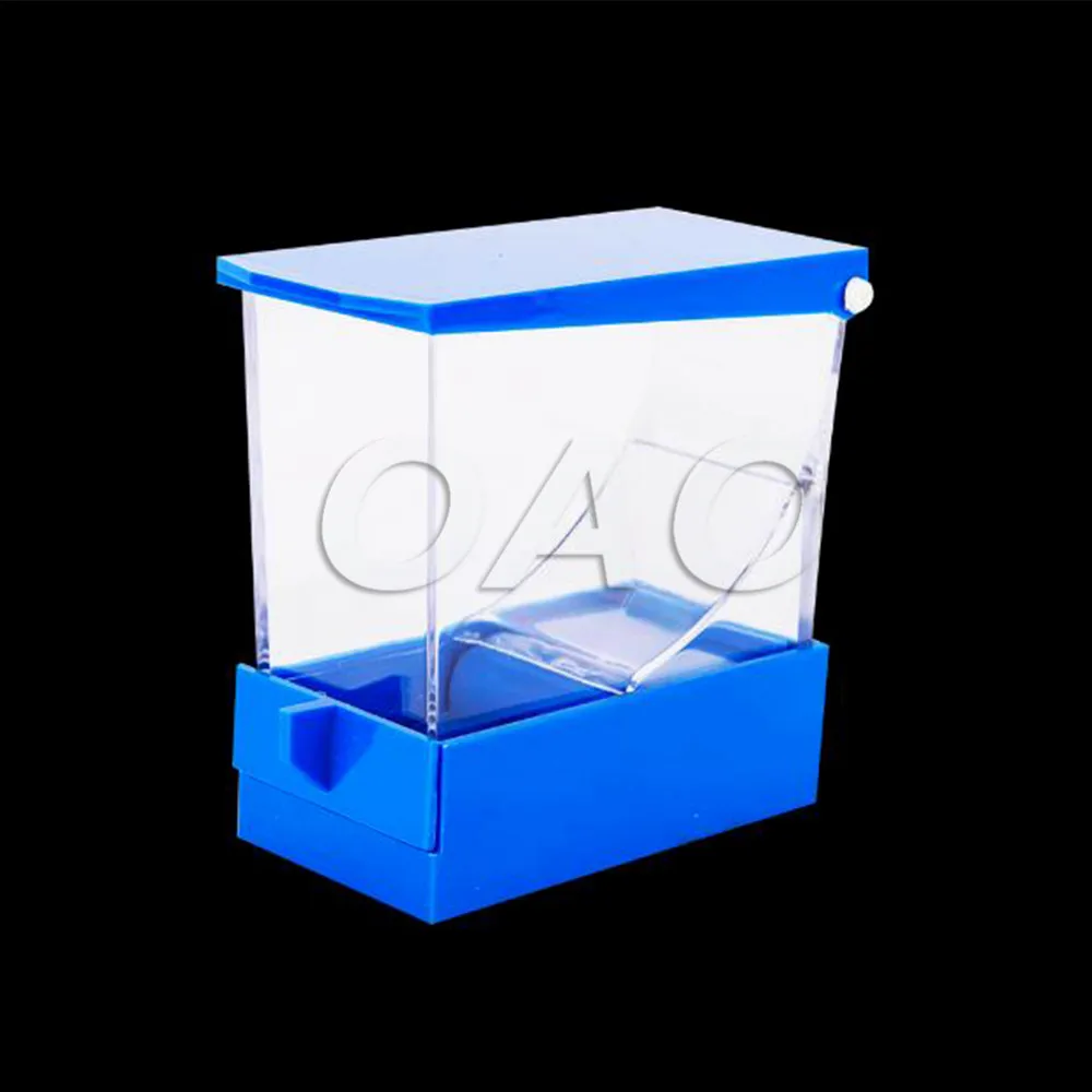 2pcs Hot Sale  Blue Color Dental Orthodontic Dentist Cotton Roll Dispenser Holder Drawer style Box