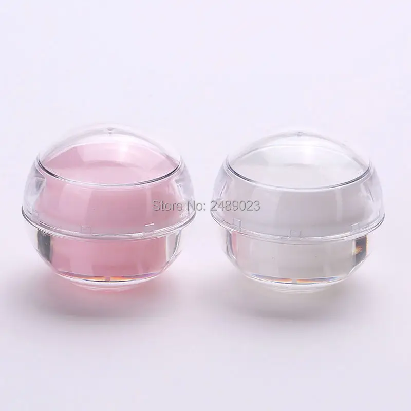 5g Round Acrylic Jars with Lids for Lip Balms Salves Creams Cosmetics Nail Accessories Rhinestones Herbs Spices 100pcs/lot