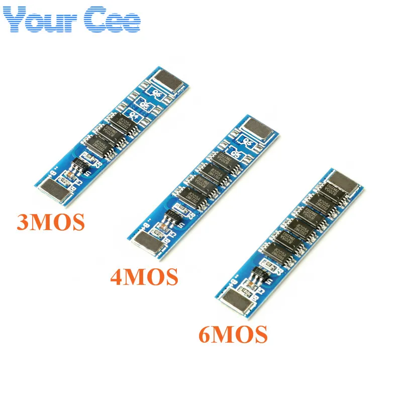 2pcs 1S 3.7V 3MOS 4MOS 6MOS 18650 Lithium Battery Protection Board li-ion PCB PCM BMS Charger Charging Module Diy Electronic