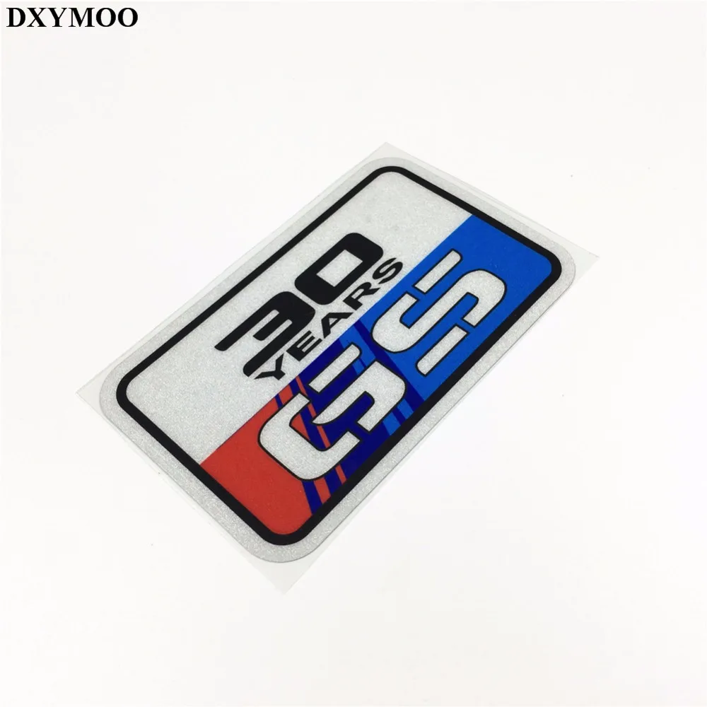 

Wholesale 50PCS 12*7.6cm Car Styling Reflective Motorcycle Car Window Sticker Decals for M3 M5 ADV R1200GS GS ADVENTURE 30 YEARS