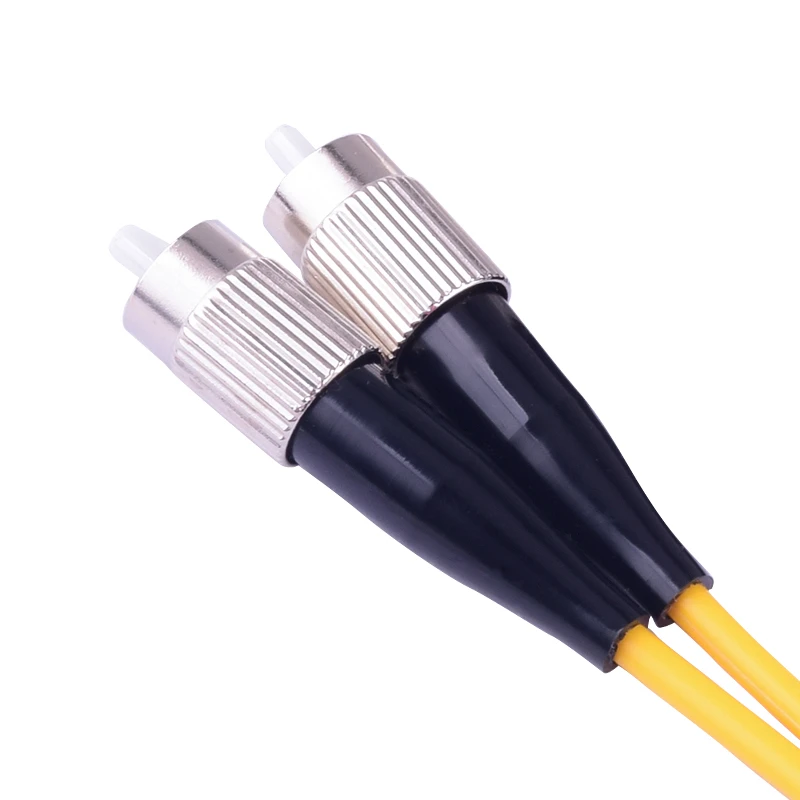 fiber patchcord FC-FC DX 6-10MTR duplex SM 9/125um 3.0mm yellow cable ftth optical fibre jumper DX IL 0.3dB free shipping 20pcs