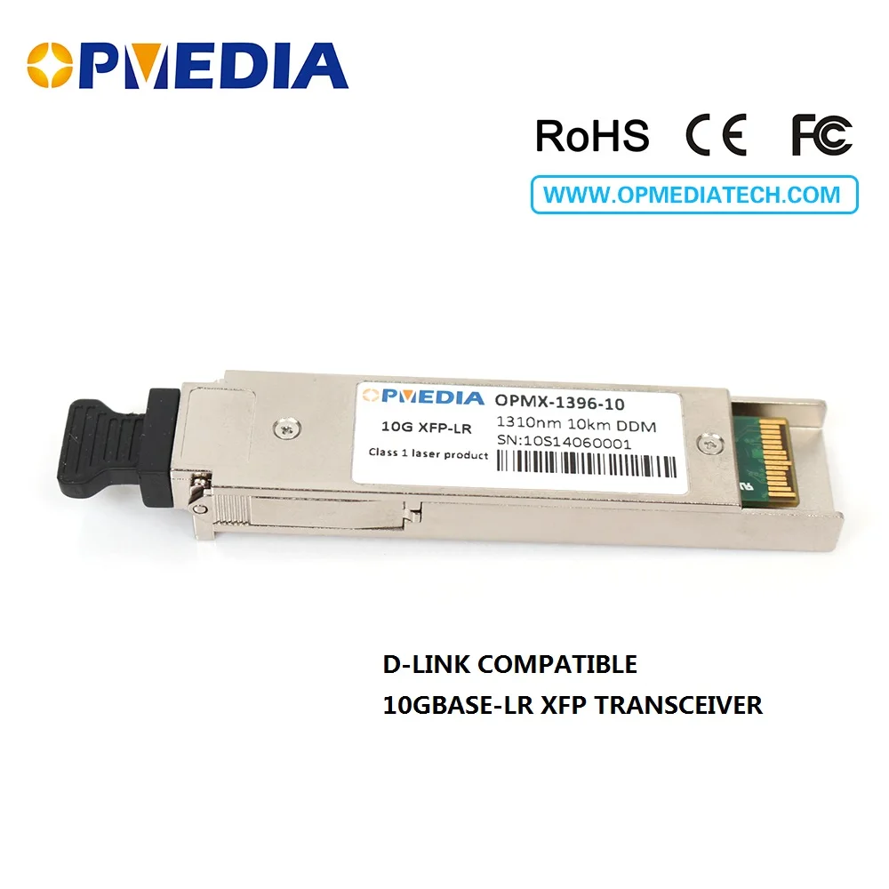 

For D-Link 10GBASE-LR,10G 1310nm 10KM XFP transceiver,duplex LC connector,DDM function optical module