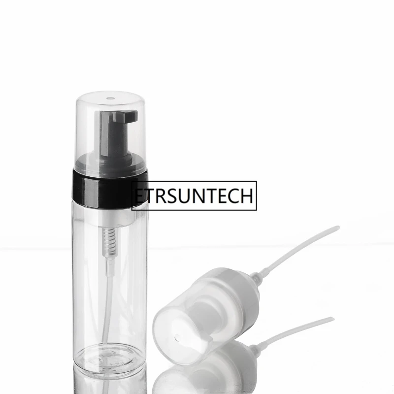 

150ml PET frosted clear plastic cosmetic container, empty foaming bottles for liquid soap F1348