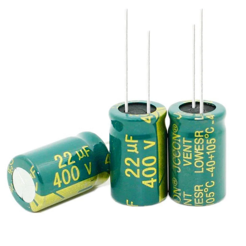 

50PCS high-frequency crystal electrolytic capacitor 22UF 400V 400V22UF 13X20MM best quality New origina