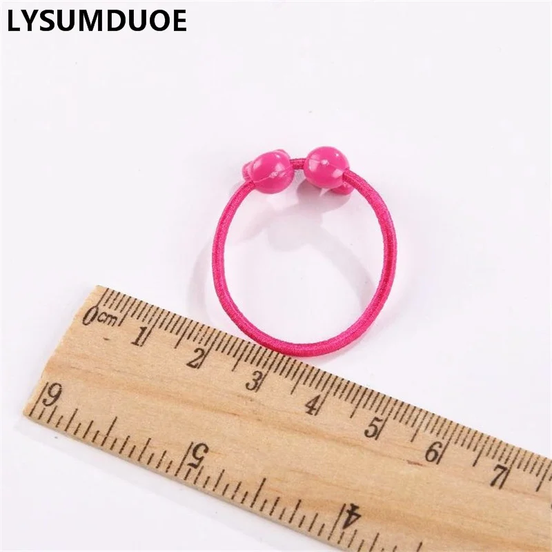 Bandes de cheveux élastiques pour filles, accessoires pour cheveux, mignon, Scrunchy lapin, cerceau fleur, bandes de cheveux pour enfants, 100 pièces/lot