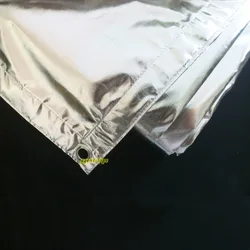 3.6x3.6m 12'x12' 12x12 Silver Rubber Cloth Light Reflecting for Studio Film Photographic