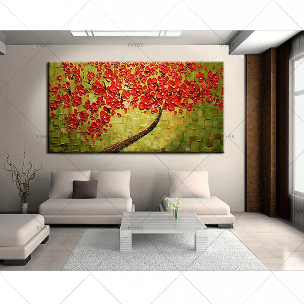 

2017 Abstract 100% Handpainted oil Painting landscape Oil Painting On Canvas Home Decor for Living Room Picture chritsmas gift