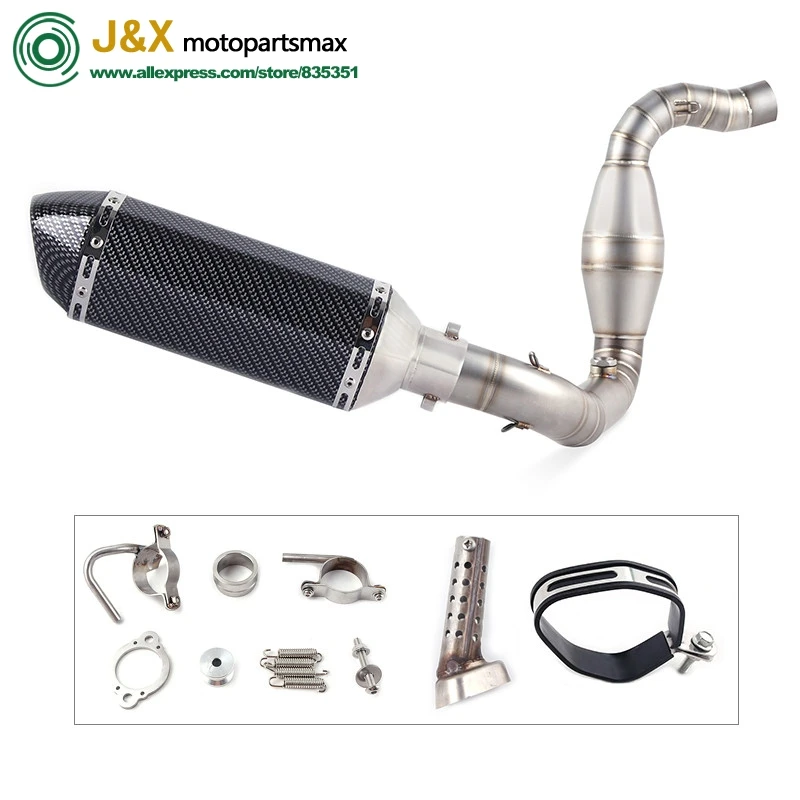 

G310R G310GS Motorcycle Full System Exhaust Muffler Escape Slip On For BWM G 310R G 310GS Middle Contact Pipe With DB-KILLER