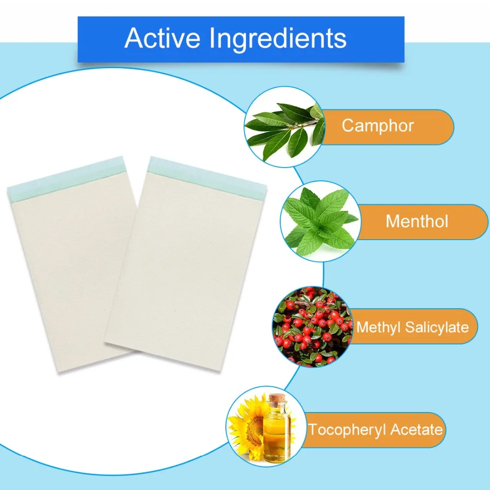 Ifory 24ชิ้น/กล่อง Menthol ยาแก้ปวดพลาสเตอร์เช่นเดียวกับ Salonpas Pain Patch บรรเทาปวดเมื่อยกล้ามเนื้อ Treatment สมุนไพร Pain Patch