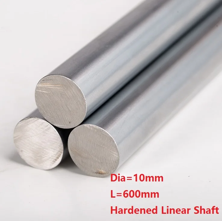 

50pcs/lot Dia 10mm shaft 600mm long Chromed plated linear shaft hardened shaft rod bar rail guide for 3d printer cnc parts