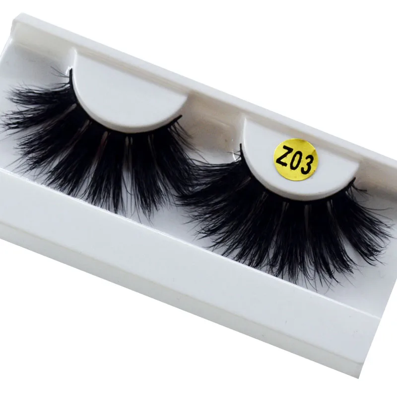 long hair 25mm Lashes Eyelashes 3D Mink Lashes Makeup Handmade Full Strip Mink Eyelashes Soft Fluffy Eyelashes Full Volume lash