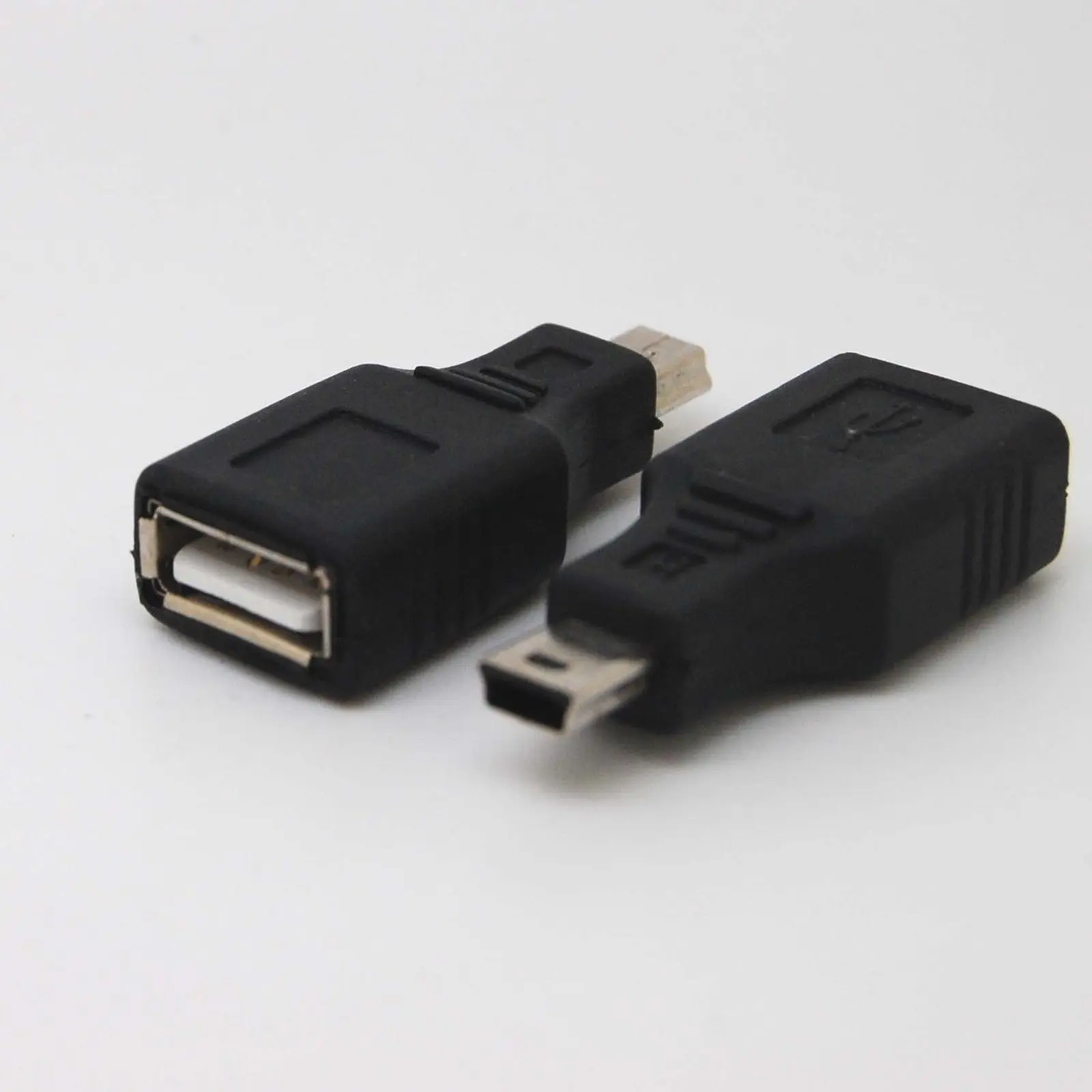 USB نوع A أنثى إلى Mini B 5 دبوس ذكر محول مهائي كابلات موصل جديد