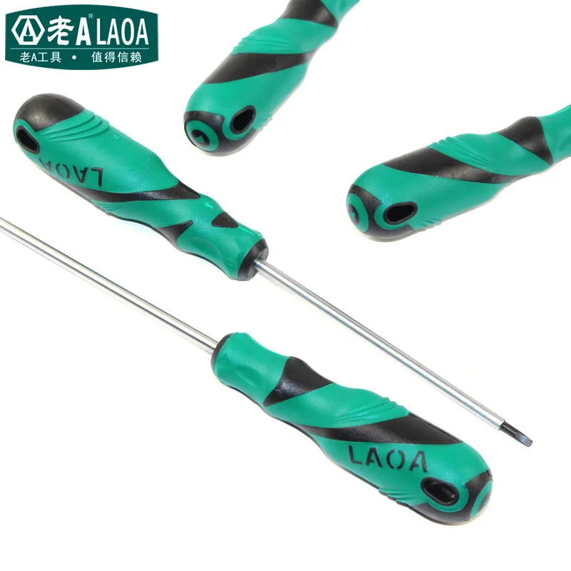 LAOA Lega di Acciaio Inox A Doppio Manico di Colore 4pcs Triangolo Cacciavite S2 Triangolo Cacciavite Bullone driver cacciavite Speciale