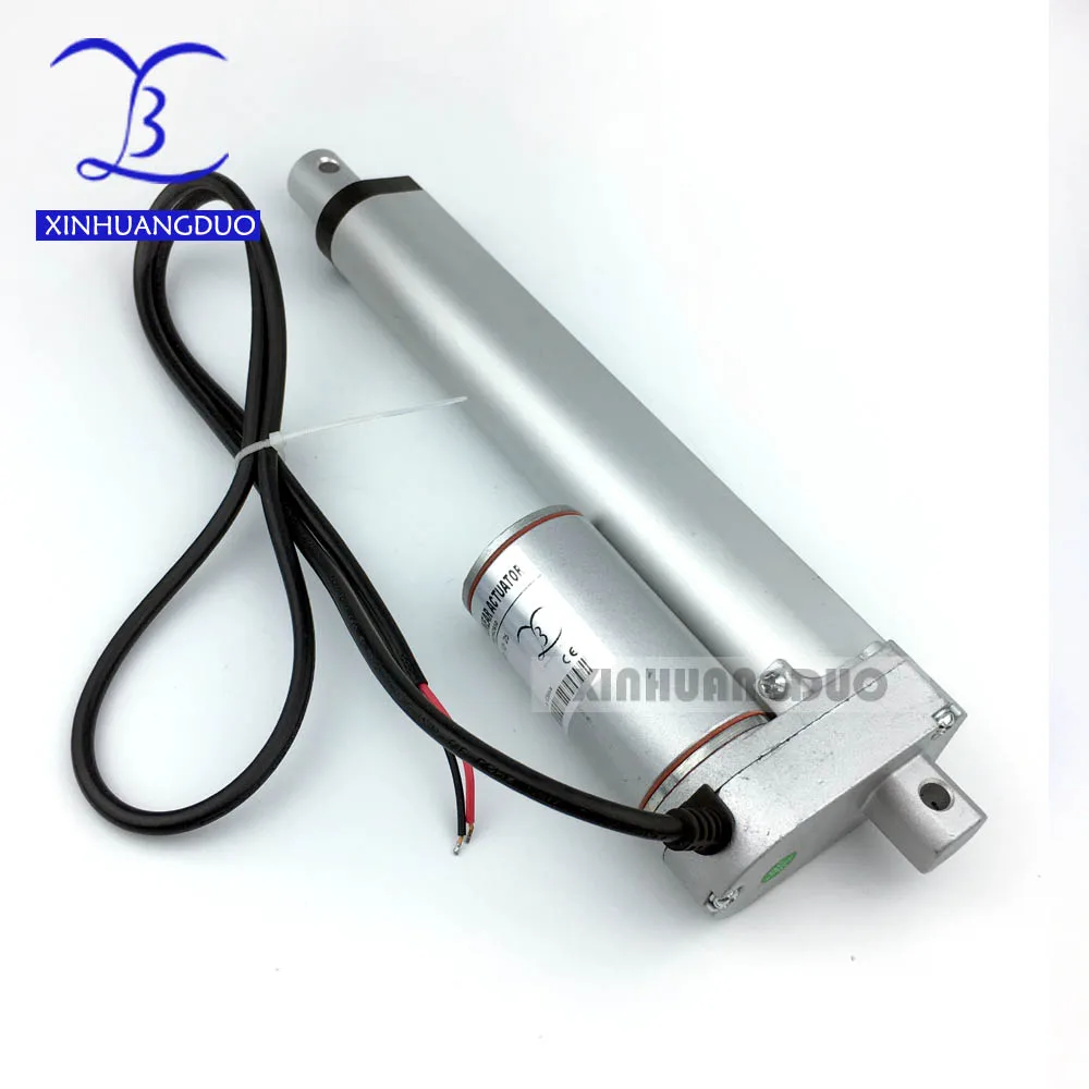 12V 24V 150mm/6inch stroke 900N /198LBS micro linear actuator electric linear actuator TV lift high speed linear actuator