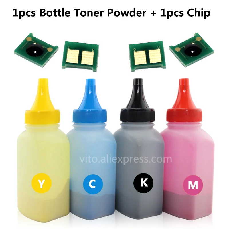 1pc Color Toner Powder Compatible For HP LaserJet M176 M176n M177 M177fw Toner 130A CF350A CF351A CF352A CF353A With Reset Chips