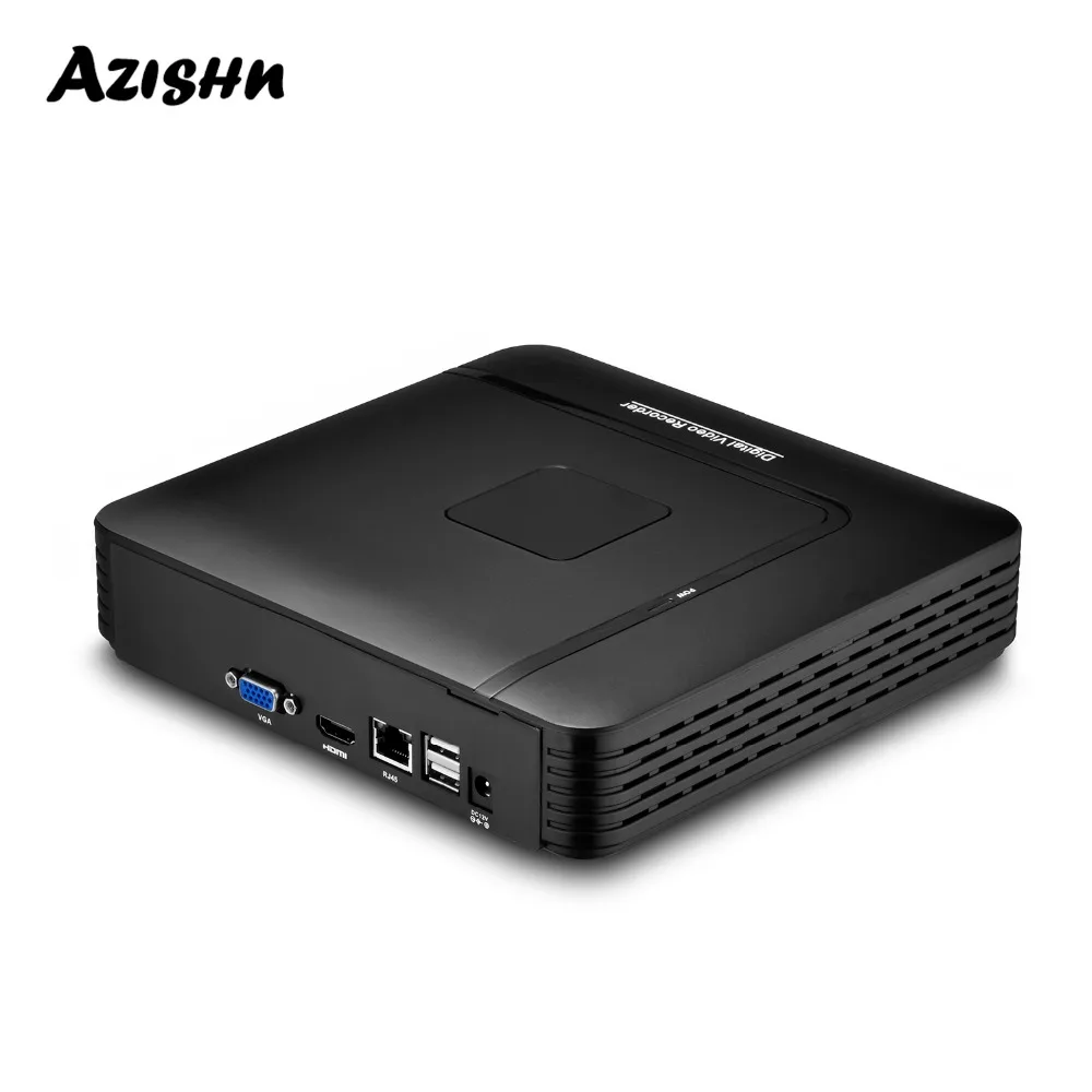 AZISHN H.265 CCTV NVR 32CH 16CH 9CH 4K 8MP الوجه كشف الأمن مسجل فيديو كشف الحركة P2P VGA FTP XMEye CCTV NVR