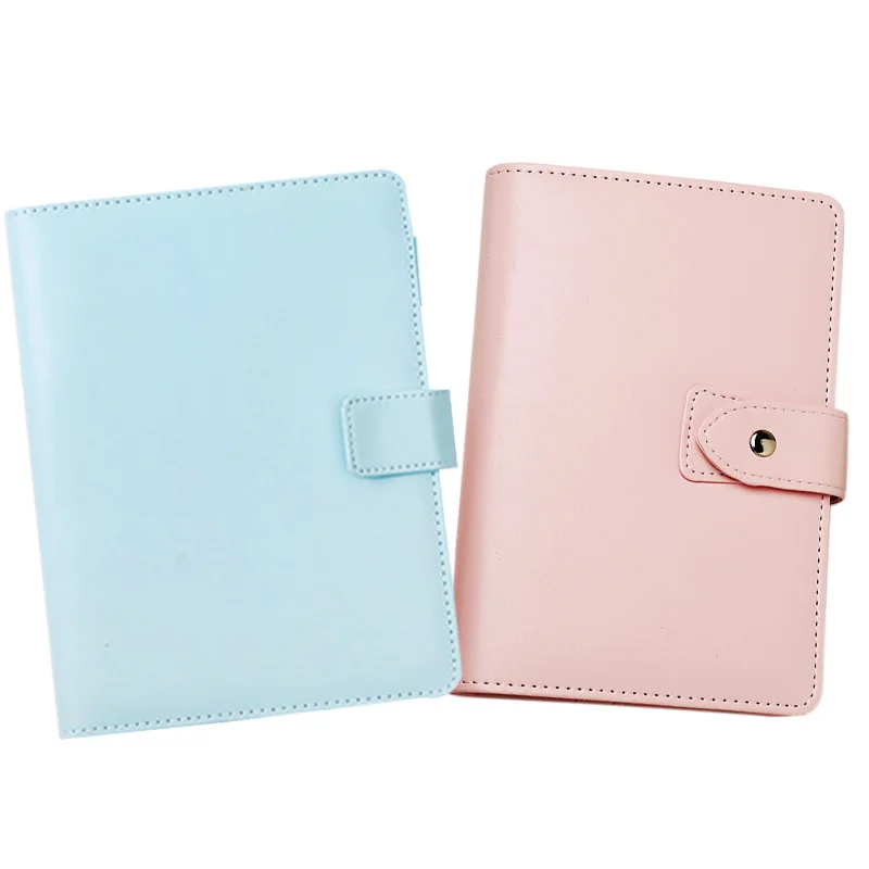 Mint Pink A5 PU  Leather  Notebook Binder, 6 Ring Planner