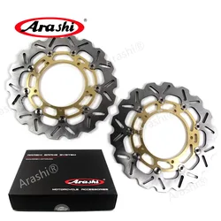 Arashi 1 Pair For YAMAHA YZF R1 2007-2014 CNC Floating Front Brake Disc Rotors R1 1000 2007 2008 2009 2010 2011 2012 2013 2014