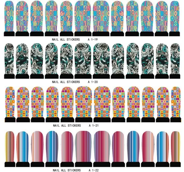 wholesale New arrival water transfer Nail Art polish wrap Sticker decorate beauty patch cover 500packs/lot free DHL/EMS shipping