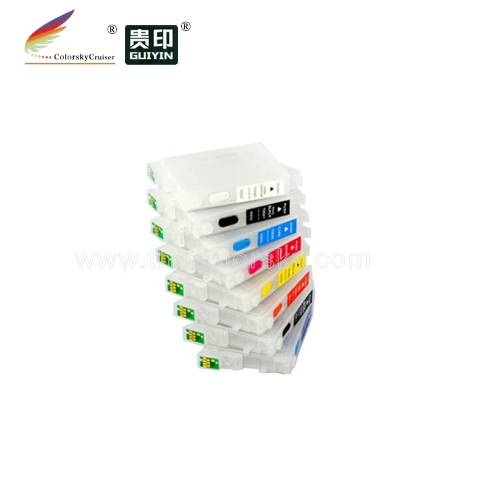 (RCE540-549) refillable refill inkjet ink cartridge for Epson Stylus Photo R800 R1800 1800 T0540 T0541 T0542 T0543 T0544 T0547