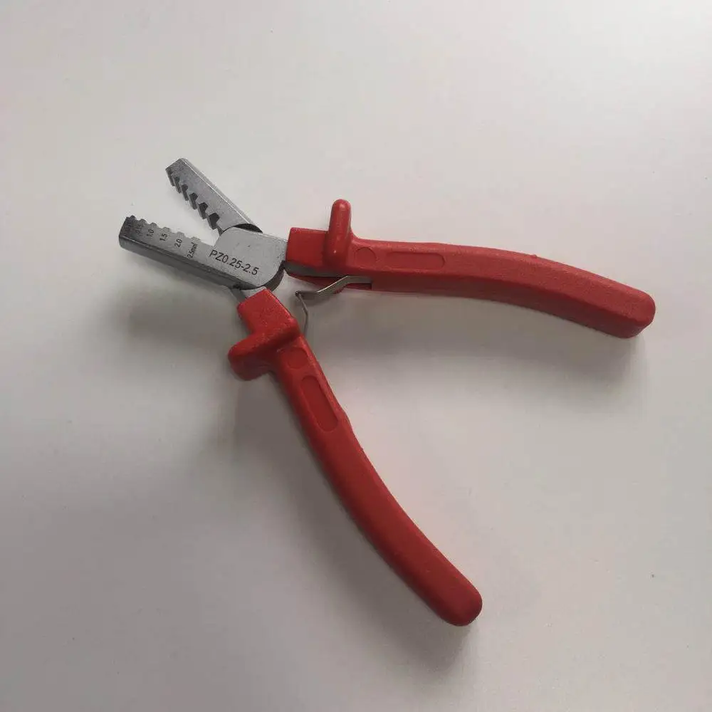 0.25-2.5mm2 มินิเคเบิ้ลปลายแขนขนาดเล็ก Ferrules Crimping Crimper plier