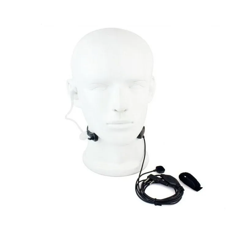 2 Pin PPT baofeng Headset Throat Microphone For uv 5r baofeng uv-5r BF-888S Kenwood Accessories Radio Walkie Talkie Throat Mic