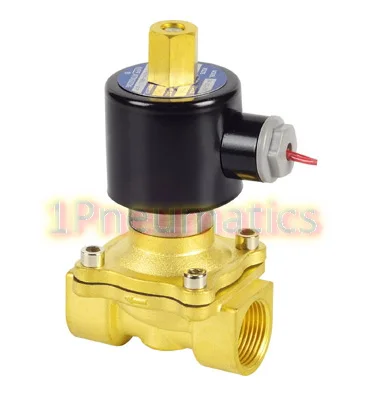 Free Shipping 2W200-20-K 3/4'' Ports Normally Open Water Brass Solenoid Valve DC12V