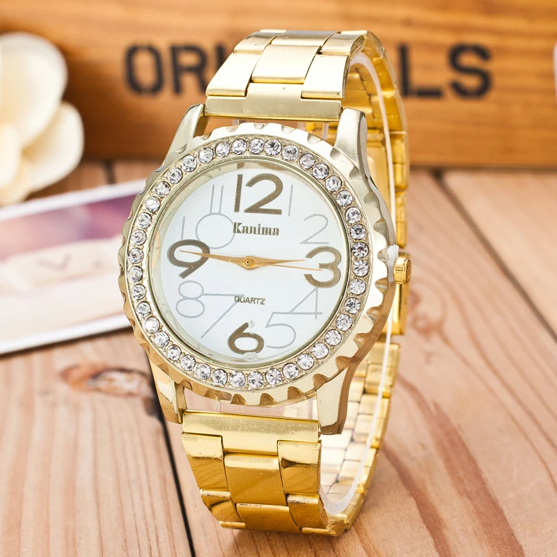 Women Watches New Top Brand Women Gold Casual Quartz Watch Women Stainless Steel Watches Relogio Feminino Ladies Wristwatch Hot